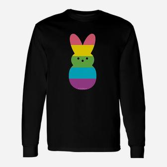 Peeps Rainbow Bunny Peep Unisex Long Sleeve | Crazezy