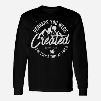 Perhaps You Were Created For Such A Time As This Fall Unisex Long Sleeve | Crazezy AU
