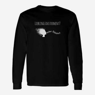 Personalisiertes Musik-Langarmshirts: Lieblingsinstrument im Silhouetten-Design - Seseable