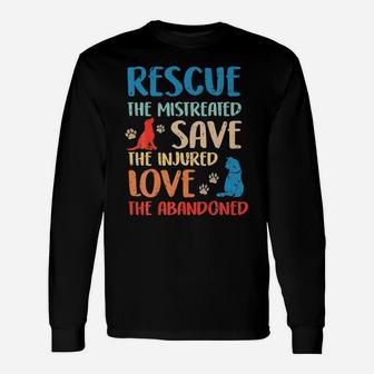 Ph Vintage-Animal Rescue Dog-Cat Lovers Costume Pet-Owners Unisex Long Sleeve | Crazezy