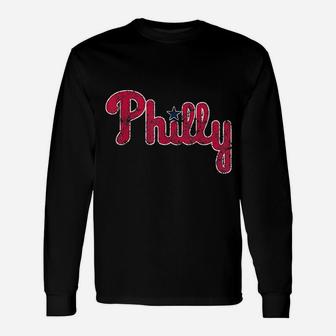 Philadelphia Baseball Philly Pa Retro Fan Long Sleeve T-Shirt - Thegiftio UK