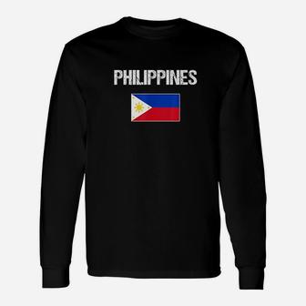 Philippines Filipino Flag Unisex Long Sleeve | Crazezy