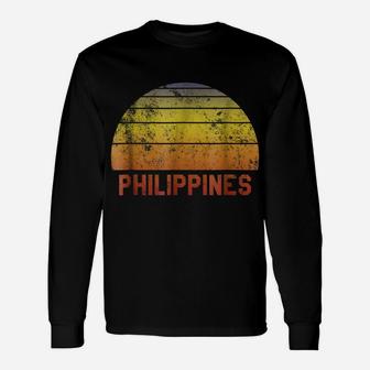 Philippines Retro Vintage T Shirt 70S Throwback Surf Tee Unisex Long Sleeve | Crazezy CA