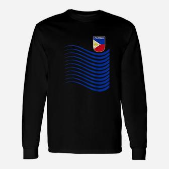 Philippines Soccer Jersey Pilipinas Basketball Flag Gift Unisex Long Sleeve | Crazezy