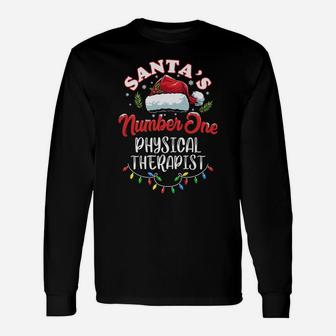 Physical Therapy Christmas Gift Santas Physical Therapist Unisex Long Sleeve | Crazezy AU