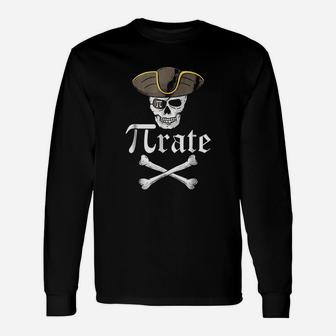 Pi Rate Pirate Funny Mathematical Unisex Long Sleeve | Crazezy DE