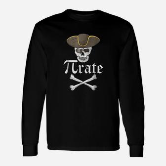 Pi Rate Pirate Mathematical Long Sleeve T-Shirt - Thegiftio UK