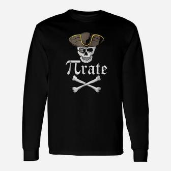 Pi Rate Pirate Mathematical Long Sleeve T-Shirt - Thegiftio UK