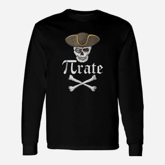 Pi-rate Pirate Mathematical Long Sleeve T-Shirt - Thegiftio UK