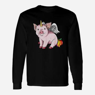 Piggycorn Pig Unicorn Pig Lovers Unisex Long Sleeve | Crazezy UK