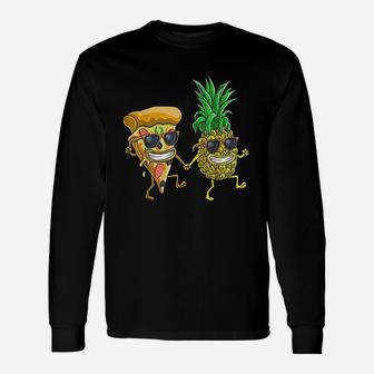 Pineapple Pizza Party Funny Pepperoni Gift Cute Unisex Long Sleeve | Crazezy UK