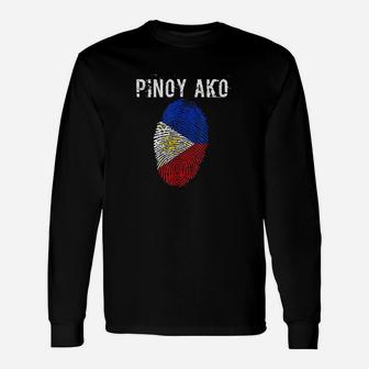 Pinoy Ako Fingerprint Filipino Pinoy Unisex Long Sleeve | Crazezy
