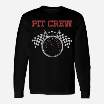 Pit Crew Race Car Or Truck Theme Birthday Party Unisex Long Sleeve | Crazezy UK
