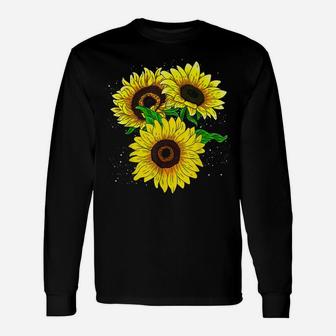 Plants Flower Floral Blossom Florist Sunshine Sunflower Unisex Long Sleeve | Crazezy