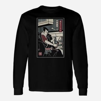 Plumber Samurai Long Sleeve T-Shirt - Thegiftio