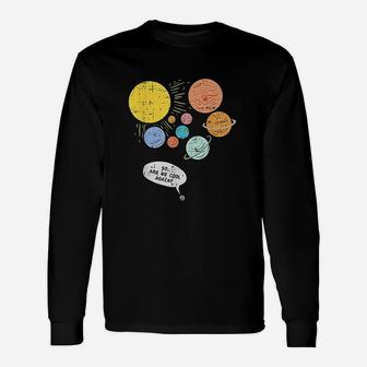 Pluto Planet Funny Solar System Gift Pluto Never Forget Unisex Long Sleeve | Crazezy AU