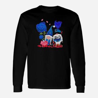 Police Couple Gnome Valentine Long Sleeve T-Shirt - Monsterry UK