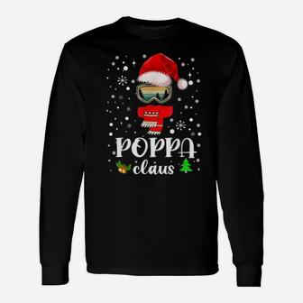Poppa Claus Santa Claus Xmas For Dad Grandpa Long Sleeve T-Shirt - Monsterry AU
