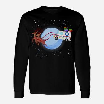 Postal Worker Christmas Mail Truck Funny Mailman Gift Unisex Long Sleeve | Crazezy CA