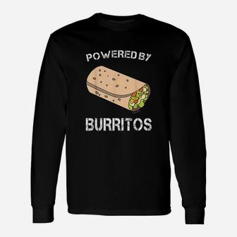 Powered By Burritos Unisex Long Sleeve | Crazezy CA