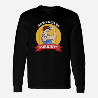 Powered By Sobriety Unisex Long Sleeve | Crazezy