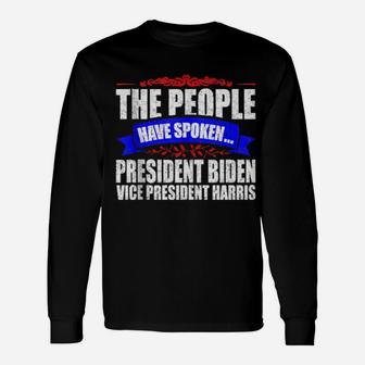President Biden Long Sleeve T-Shirt - Monsterry