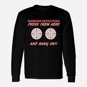 Press Them Here And Hang On Unisex Long Sleeve | Crazezy UK