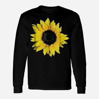 Pretty Oversize Flower Floral Sunflower Graphic Unisex Long Sleeve | Crazezy
