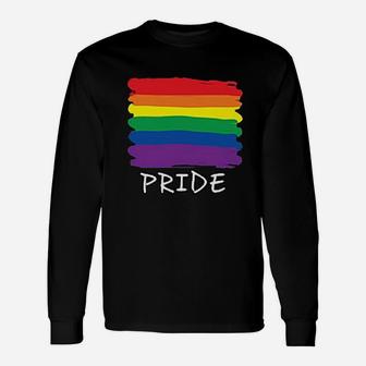 Pride Muscle Rainbow Flag Unisex Long Sleeve | Crazezy
