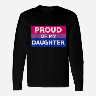 Pride Proud Of My Daughter Mom And Dad Long Sleeve T-Shirt - Thegiftio UK