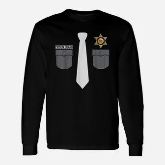 Prison Guard Correctional Officer Police Costume Funny Gift Unisex Long Sleeve | Crazezy CA