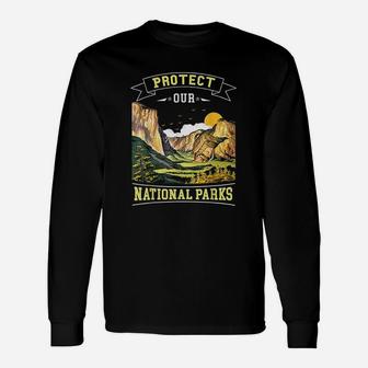 Protect Our National Parks Nature Unisex Long Sleeve | Crazezy UK