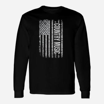 Proud American Flag Country Music Deep South Unisex Long Sleeve | Crazezy