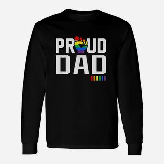 Proud Dad Rainbow Unisex Long Sleeve | Crazezy