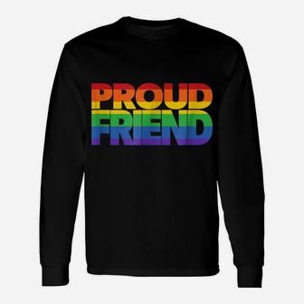 Proud Friend Lgbt Ally Shirts For Family Gay Pride Shirt Unisex Long Sleeve | Crazezy CA