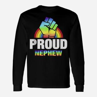 Proud Nephew Gay Pride Long Sleeve T-Shirt - Monsterry UK
