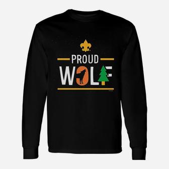 Proud Wolf Long Sleeve T-Shirt - Thegiftio UK