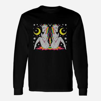 Psychedelic Abstract Art Hippie Unisex Long Sleeve | Crazezy