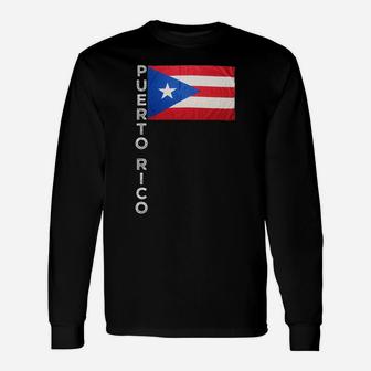 Puerto Rico Flag Proud Ricans Heritage Pr Family Familia Unisex Long Sleeve | Crazezy