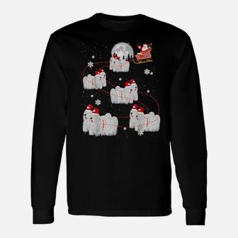 Puli Reindeer Santa Xmas For Dog Long Sleeve T-Shirt - Monsterry