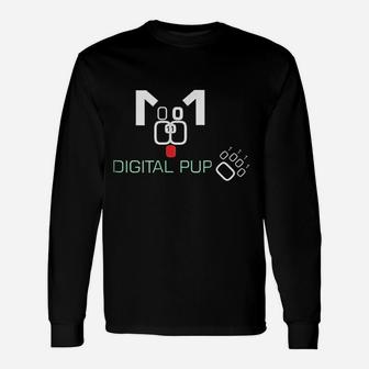 Puppy Gaymer Digital Pup Unisex Long Sleeve | Crazezy