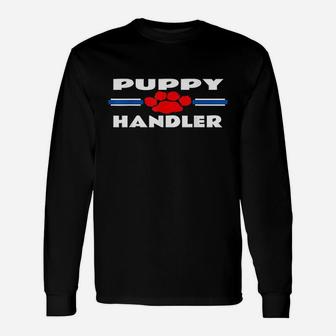 Puppy Handler Pup Play Leather Unisex Long Sleeve | Crazezy