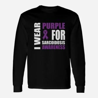 Purple Ribbon Support Unisex Long Sleeve | Crazezy