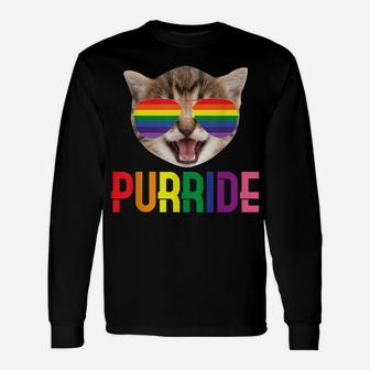 Purride | Cute Funny Lgbqt Cat Lovers Gift Unisex Long Sleeve | Crazezy