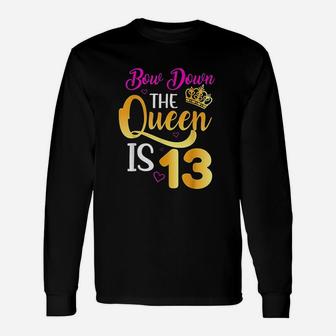 Queen 13Th Birthday 13 Years Official Teenager Birthday Unisex Long Sleeve | Crazezy DE