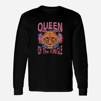 Queen Lioness Lion Unisex Long Sleeve | Crazezy