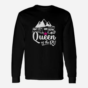 Queen Of The Rv Queen Of The Camper Long Sleeve T-Shirt - Thegiftio UK