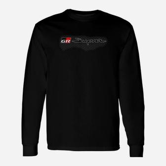 R Built Gr Supra Carbon Fiber Print Long Sleeve T-Shirt - Thegiftio UK