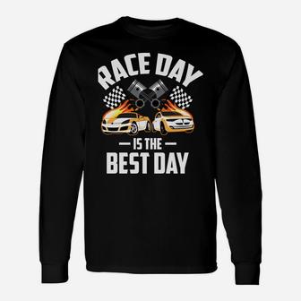 Race Day Is The Best Day | Cute Car Racer Funny Driving Gift Unisex Long Sleeve | Crazezy DE