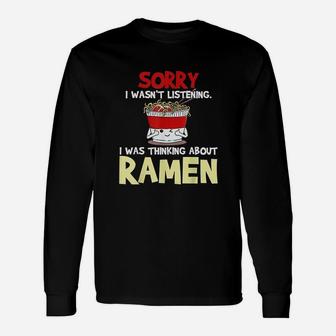 Ramen Japanese Noodles Funny Unisex Long Sleeve | Crazezy UK
